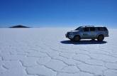 Chegando à ilha Incahuasi, no Salar de Uyuni, na Bolívia